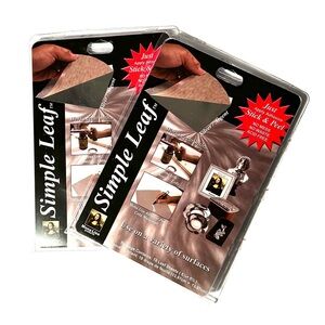 MONA LISA Simple Leaf Silver, Set of 2 NEW